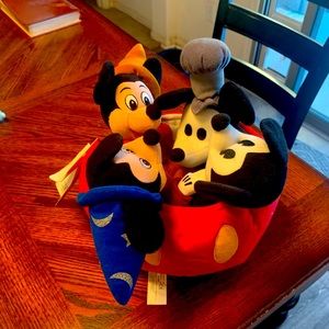 NWT 70th Anniversary Mickey Bean Bag Set